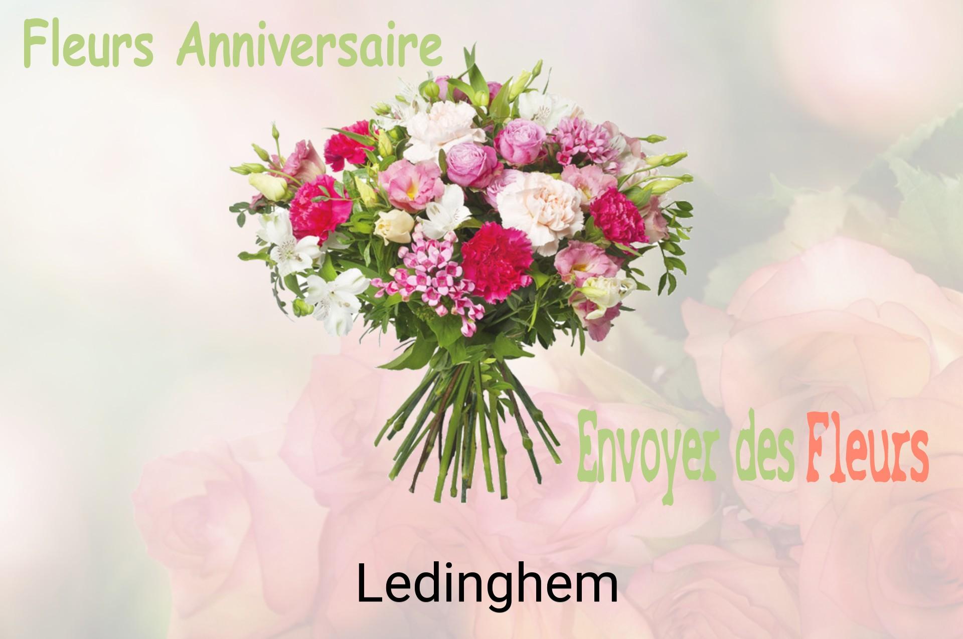 Bouquet de fleurs d’anniversaire livré à Ledinghem